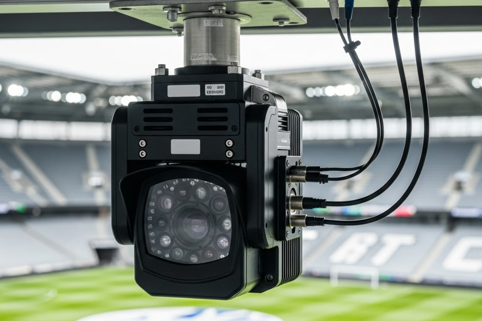 Tracking-Technologie in der Bundesliga: Hochfrequenzkameras im Stadion erfassen Spielerpositionen